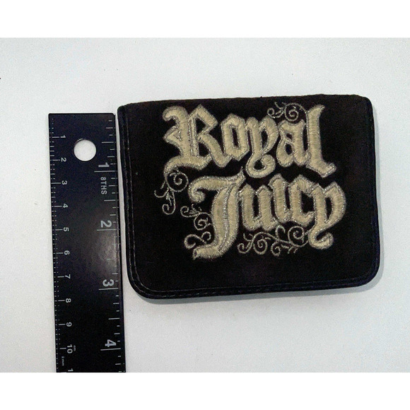 Juicy Couture Wallet Royal Y2K Vintage Mad Money Princess Charge it Velour - Picture 9 of 12